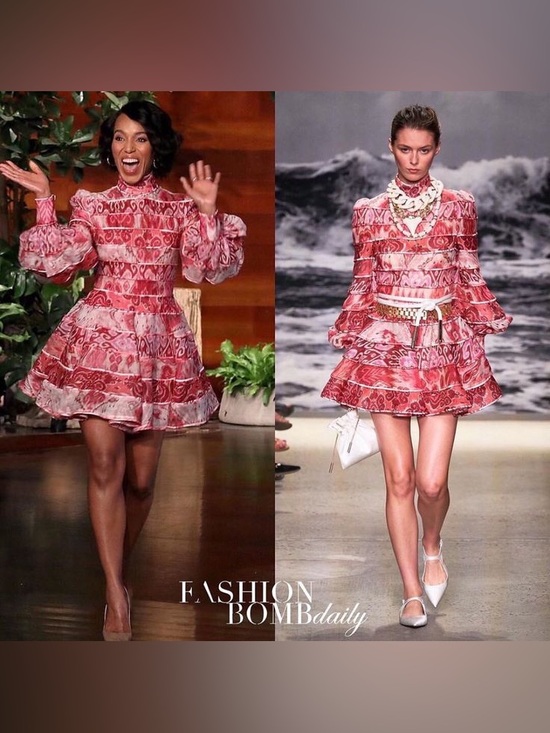 Zimmermann Dresses & Skirts - Zimmermann Wavelength Spliced Print Mini Dress Size AU 1 (US 4-6) Small.